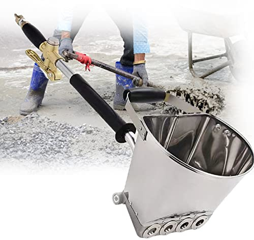Cement Mortar Sprayer Gun,with 4 Jet Hopper Plaster Concrete,for Plaster Plaster Sprayer Cement Gun,for Wall And Ceiling Stucco Sprayer Spray Gun Hopper Wall