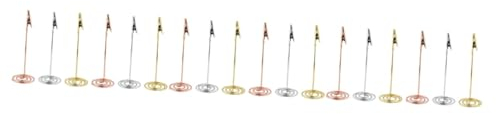 SHINEOFI 18stücke Teiliges Edelstahl Tischkartenhalter Stabiler Memo Clip Für Notizen Menüs Fotos Für Hochzeiten Feiern Zuhause Roségold