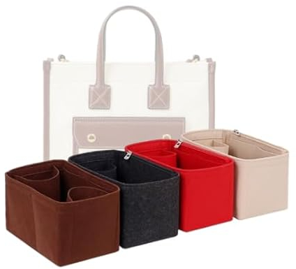 LinerLink Taschenorganizer für Burberry mittelgroße Freya-Tasche (40 x 30 x 16 cm (L x H x T), handgefertigter Taschenorganizer, individueller Tascheneinsatz, 2 mm Filztascheneinsatz,