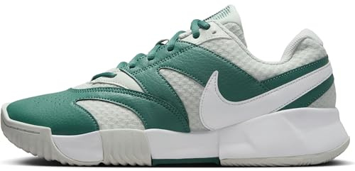 NIKE Zapatillas de Tenis Nikecourt Lite 4 Clay Courts para Mujer, Light Silver White Bicoastal Black, 39 EU