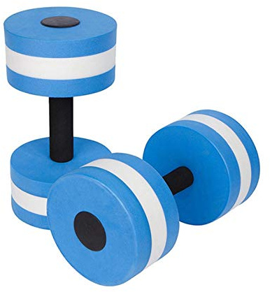 Aqua Hanteln Set, 2 Wassergymnastik Hanteln Aqua Fitness Hanteln, EVA Schaum Wasserhanteln Aquajogging Aqua Fitnessgeräte Wasserübung Wassersport Hanteln für Erwachsene Damen Herren Gewichtsverlust