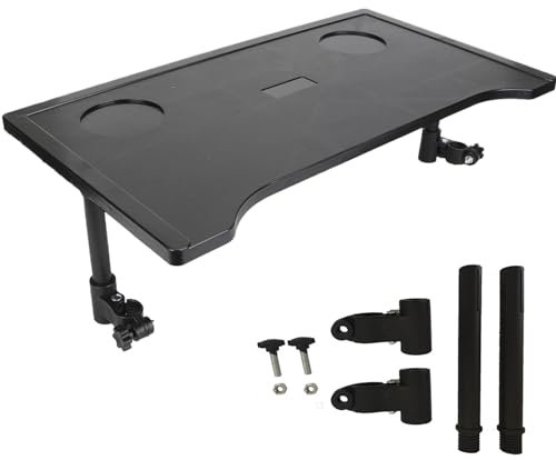 Table de plateau en fauteuil roulant avec porte-gobelet, plateau à relief en fauteuil roulant amovible, accessoires médicaux de bureau en fauteuil roulant portable pour manger la lecture au repos