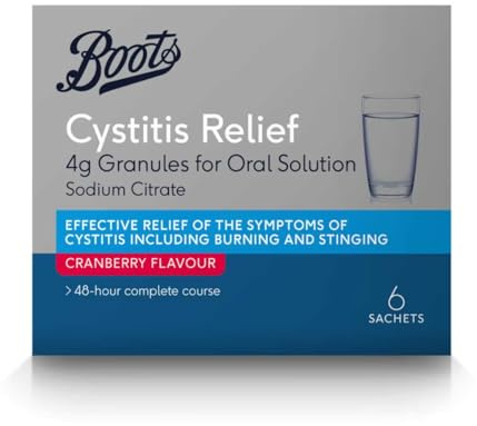 Boots Cistite 4g Granuli per soluzioni orali – gusto mirtillo rosso, 6 bustine