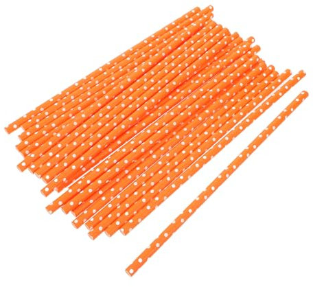 minkissy 100pcs Versatile Party Beverage Straws Decorative Drinking Straws for Birthday Graduation Bridal Showers Barbecues