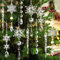 18pcs Christmas Ornaments Set for Tree Decorations- Hanging Acrylic Crystal Snowflake Icicle Drop Decorations for Winter X'mas Tree New Year Party Supplies (White)