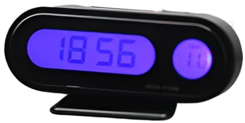 Horloge de température numérique pour voiture, thermographe, horloge de
