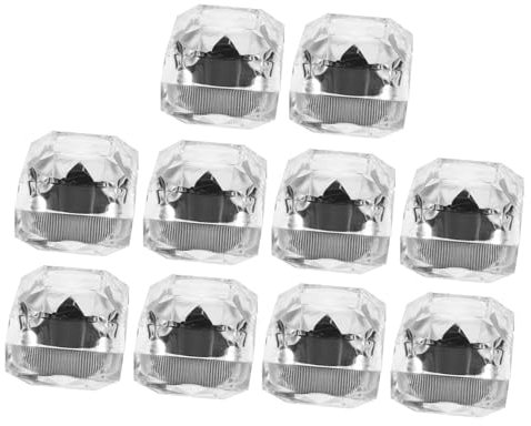 Homoyoyo 10stücke Acryl Schmuckkästchen Für Ringe Schmuckkasten Für Ringe Kleine Ringschatulle Ringverpackungsbox Aus Acryl Aufbewahrungsbox Für Schmuck