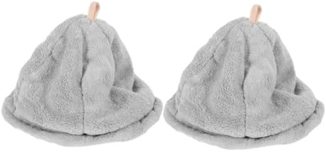 EPIGEIST 2 Stück Sauna Haube aus Saugfähigem Korallfleece Schnell Trocknende Komfortable Trockenhaube für Damen und Herren Geeignet für Haartypen Vielseitige Badehaube für Zuhause