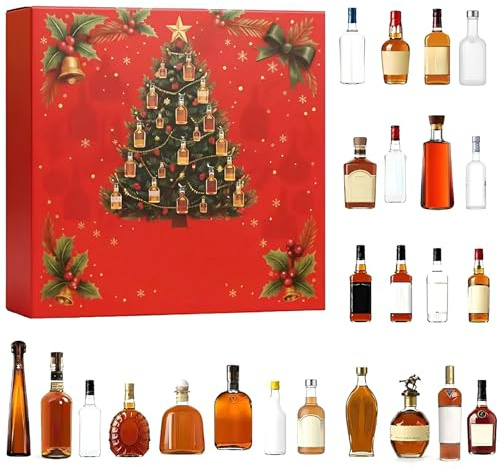 Calendrier De L'avent Whisky 2025, 24 Jours Sans Répétition Des Boîtes Du Calendrier De L'avent De Noël, Pour Hommes Femmes Amateurs De Bière Et De Whisky 02