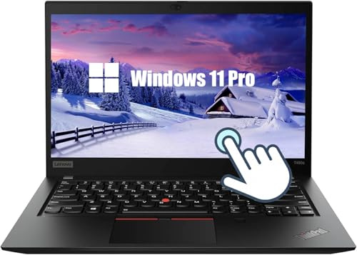 Lenovo Thinkpad T490s Ordinateur portable professionnel à écran tactile 14 FHD, Intel Core i5-8365U, RAM DDR4 16 Go, SSD 256 Go, clavier QWERTY américain, Windows 11 Pro (reconditionné)