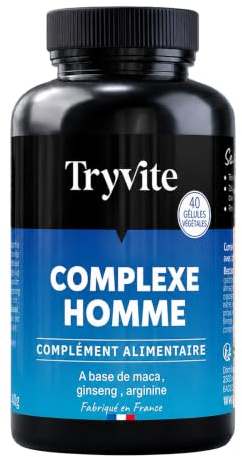 TRYVITE Integratore Alimentare 2026 | Con Shilajit, Maca, Ginseng, L-Arginina, L-Ornitina e Zinco | 60 Capsule Vegetali