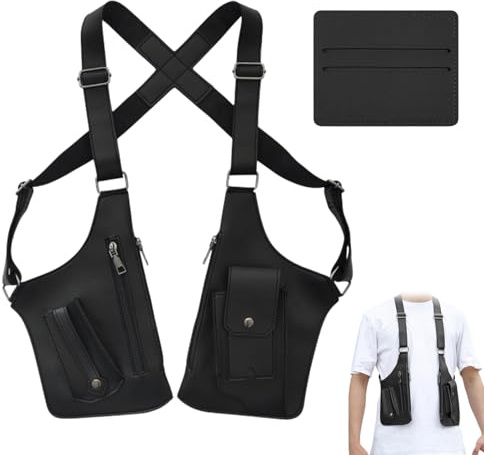 1 Pieza Bolso De Hombro Axila Bolso Antirrobo Hombre Duradero Y Resistente La Abrasión Excelente Impermeabilidad Correa De Hombro Ajustable Gran Capacidad Compartimentos Multicapa Múltiples Bolsillos