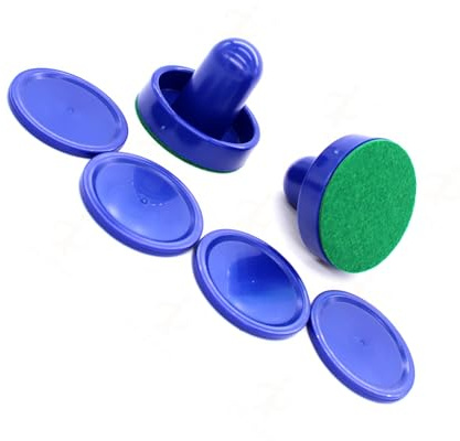 APGLSXY Standard lufthockeypaddel och puckar, bordshockey, pusher, set, målhandtag, paddel, ersättning för spelbord, standard luft och puckar