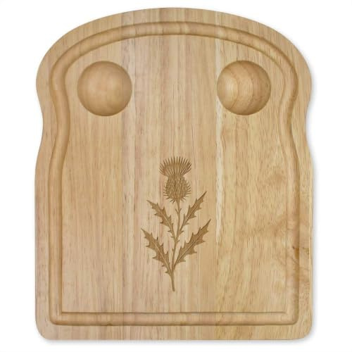 Azeeda 'Thistle Outline' Wooden Breakfast Board (WB00100401)
