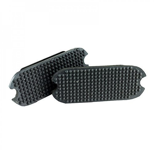 HORZE Stirrup Inserts with Rugged Grip (Set of 2) | Rubber Replacement Pads for Fillis Irons - Black - 4.25 in