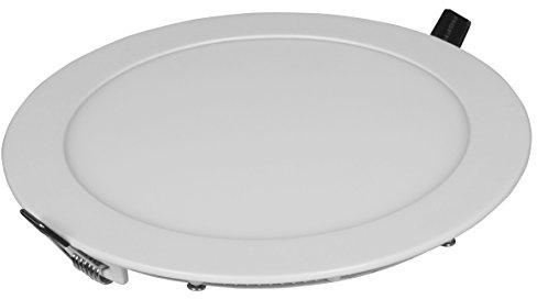 McShine - LED Panel Deckenleuchte Strahler | LP-1822RW | 18W, 225mm Ø, 1.836 lm, 3000K, warmweiß, Flache Aufbauleuchte für Wohnraum, Büro, Gewerbe