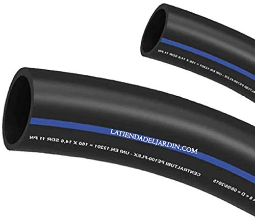 Suinga - Tuyau polyéthylène alimentaire 32mm x 3 mm 16 bar 100m PE100 HD, bande bleu