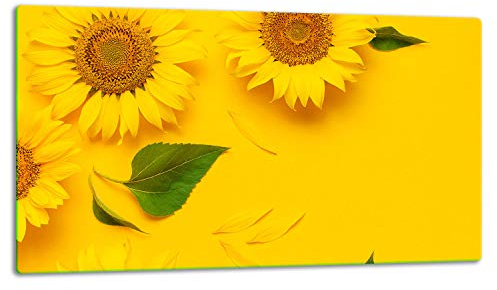 TMK ArtDeko – Schneidebrett Glas – Glasschneidebrett für die Küche 52x30 cm – Robust, Hygienisch & Rutschfest – Glas Schneidebrett – Zusätzliche Arbeitsfläche – Vielseitige Nutzung