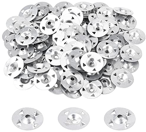 200 rondelle facili da fissare a 4 artigli, guarnizioni per chiodi per cartongesso, piastra estrusa isolante termoboard fissa, diametro 28 mm