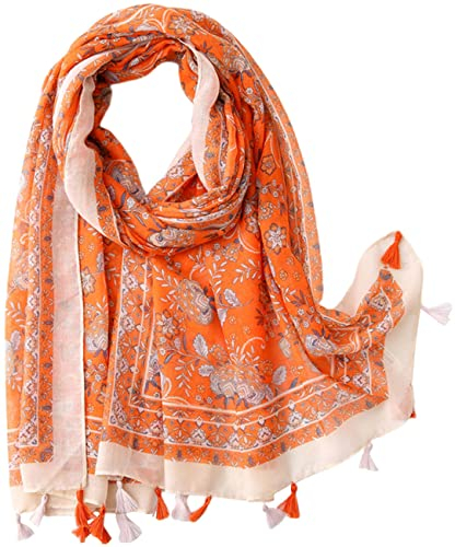 MAIRY Schal Damen Mädchen Fashion Leichter Stempelschal und abendliche Schals für Frauen Weicher Chiffonschal Damenmode Schals Langer Schal M38201