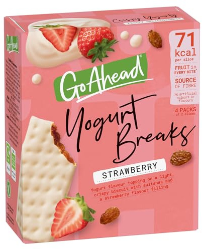Go Ahead Strawberry Yogurt Breaks, 4 Bars, 142 g (1 Pack of 4 Bars )