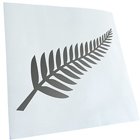 Kiwistar - Autoaufkleber - Silber - Silver Fern/Neuseeland/Kiwis - Heckscheibe Auto Aufkleber wetterfest für Kfz LKW Mofa Truck - Sticker außen selbstklebend Tuning Zubehör für Fenster Fahrzeug