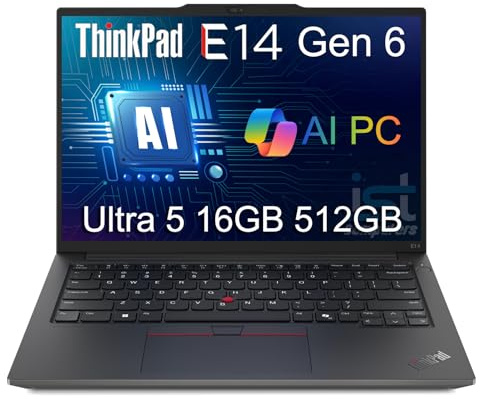 Lenovo ThinkPad E14 Gen 7 Business Laptop, 14 FHD+, Intel Core 5 210H (> i7-1355U), FP, IR Webcam, Backlit KB, Thunderbolt 4, IST Computer Customized 16GB/32GB/64GB RAM, 512GB/1TB/2TB SSD, Win 11 Pro
