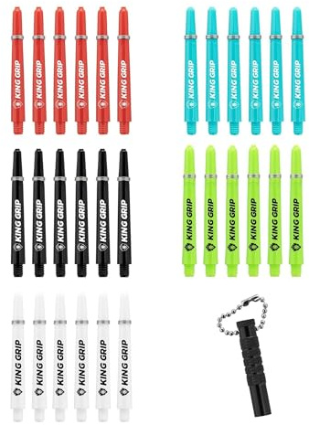 KOTO - Shaft Kollektion Dart, 30 Nylon Shafts, 10 Sets Robuste Dart Shafts für Steel Tip & Soft Tip Darts, Dart Zubehör