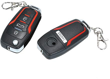 LANRU Car Alarm Systems Auto Remote Central Kit Central Locking with Remote Control Door Lock Vehicle Keyless Entry System