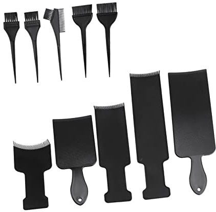 HAPINARY Haarfärbepinsel-set Mit 5 Kunststoff-kämmen Und 5 Pinseln Für Haare Färben Werkzeug Zum Färben Haarfärbewerkzeug