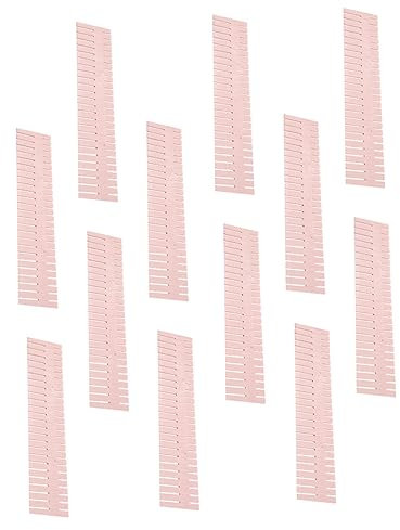 NUOBESTY 20stücke Verstellbare Kunststoff Schubladenteiler Pinke Küchenorganizer Einstellbare Trennwände Für Platzsparende Aufbewahrung Für Küche Und Büro Flexible Aufteilung Lange Kunststo