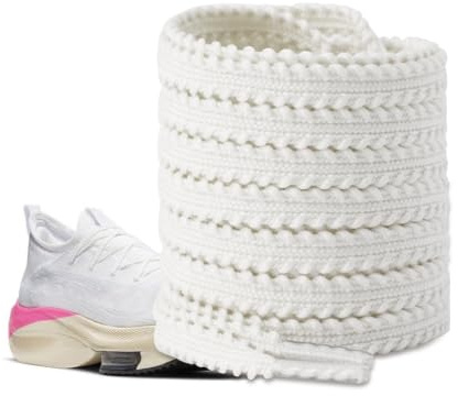 UamGlsob Running Shoe Laces for AlphaFly 3, Vaporfly 3 Sneaker Beige 47in