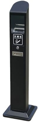 ZXFIYTBH Outdoor-Aschenbecher für Zigaretten Aschenbecher for den Außenbereich, vertikal, Edelstahl, Aschesäule, Rauchsäule, Mülleimer, Zigarettenkippe, Säule Zigarettenentsorger (Color : A)