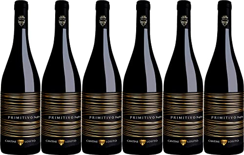 Cantine Losito Primitivo Puglia IGP 2022 Trocken Bio (6 x 0.75 l)