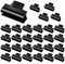Clip per tubi da giardino neri, morsetti a scatto in plastica per telaio di serre, morsetti per tubi resistenti per serre, set da 30, adatti per clip per piante e supporto per copertura di file