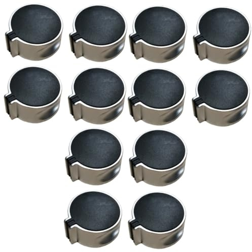Uonlytech 12stücke Teiliges Gasherdknopf Aus Zinklegierung Robuste Metalltasten Für Gasherd Schalter Für Kochgeräte Einfache Installation Und Nutzung Stil