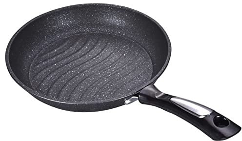 CNBYDK Household Barbecue Pan Frying Pan Wrought Iron Non-Stick Saucepan Cookware with Pot Mouth Diameter 26CM