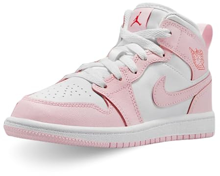NIKE Scarpe Air Jordan 1 Mid (PS) Taglia 28 Codice DQ8424-608 Bianco