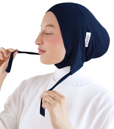 Mütze unter Hijab, rutschfest, Jersey, aus natürlichen Bambusfasern, atmungsaktiv & hypoallergen, für muslimische Frauen, SH-7