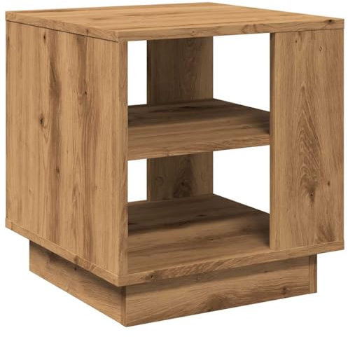 Myheimly Couchtisch Beistelltisch Wohnzimmertisch Kaffeetisch Sofatisch Teetisch Tisch Wohnzimmer Artisan-Eiche 40x40x43 cm Holzwerkstoff