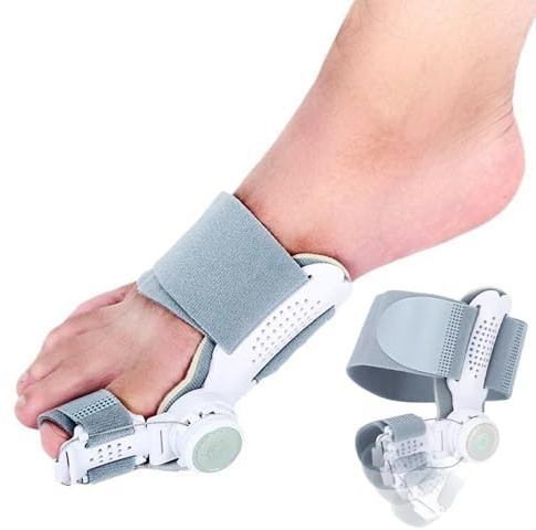 Mineup Hallux Valgus korrigering, fixeringsplatta uppgradering hallux valgus bula tåkorrigerare, hallux valgus skena med silikonåseparator för stortå, hallux valgus bandage för herrar och damer