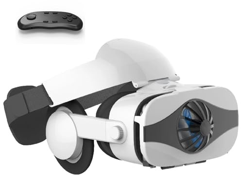 VR Brille, 3D Virtual Reality Headset Mit HD-Anti-Blaulicht-Linsen, VR Glasses Augenschutz Brille PC Unterhaltung, für iPhone Samsung Android 4,7–7,2 Zoll(D)