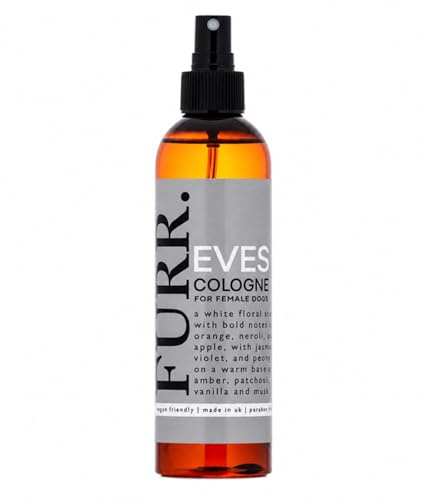 FURR EVE’S Fragrance for Female Dogs 250ml - Long-Lasting White Floral Dog Perfume with Aloe Vera, Vitamin E & Hyaluronic Acid - Safe, Vegan, Naturally Derived, Made in UK