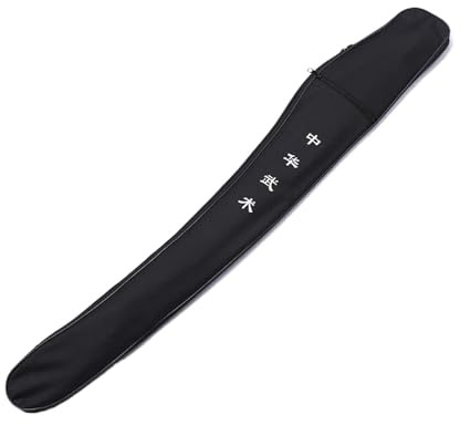 PBWERIGL Borsa per Scherma, Borsa for Spada Samurai Tai Chi Katana a Strato Singolo in Tela Nera 105-110 cm(110cm)