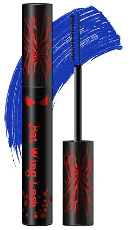 Erinde Mascara Blu, per Ciglia Sottili e Voluminose, Impermeabile e a Lunga Durata, Resistente alle Sbavature, Formula a Bassa Allergia, Adatto per Carnevale, Halloween e Spettacoli su Palco