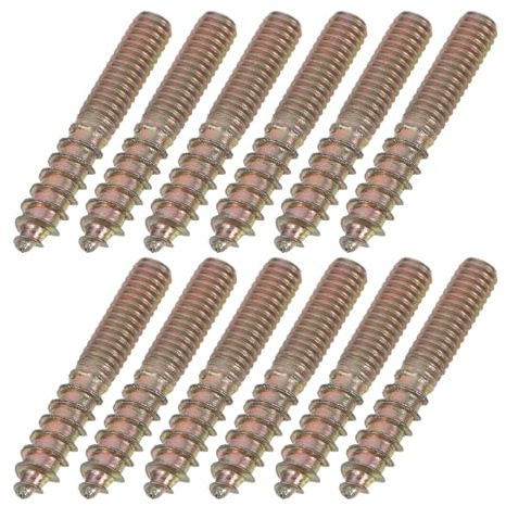 IWOWHERO Vis à Bois Autotaraudeuse Pointue 4 X 25 Mm, Lot de 50 Pièces, Acier Zingué, Filetage Dense, sans Pré-perçage, pour Bois Dur, Panneaux de Particules et Montage de Meubles