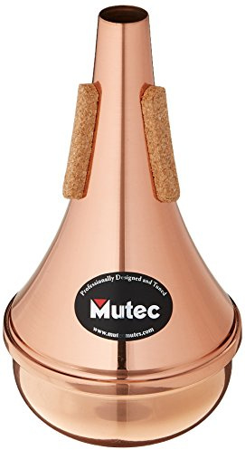 Mutec MHT109 Trumpet Straight Mute All Copper | Handcrafted Copper Construction with Rounded Bottom for Powerful Projection Fast Response and Accurate Intonation | Made in USA
