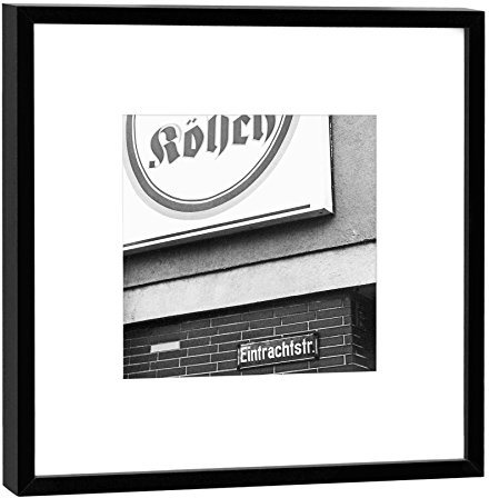 COGNOSCO Photography in Wooden Frame: Kölsch - Photo Print - Size 27 x 27 cm - Frame Colour Black Wall Picture, Gift Idea or Souvenir from Cologne, Wooden White Frame