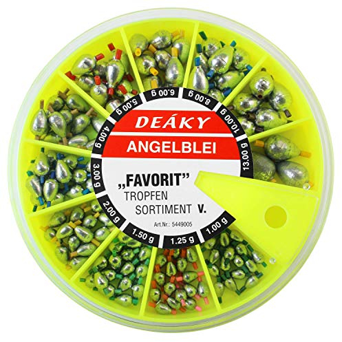 Angel Domäne Tropfenblei Sortiment 160 Stück 1-13g