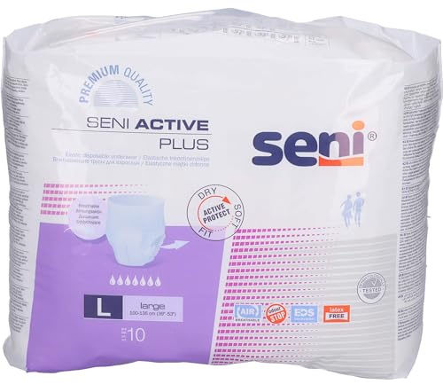 Seni Active Plus Large elastische Inkontinenzslips, 10 St. Pants